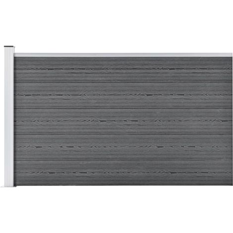 vidaXL Pannello di Recinzione in WPC 175x105 cm Grigio (1/5)