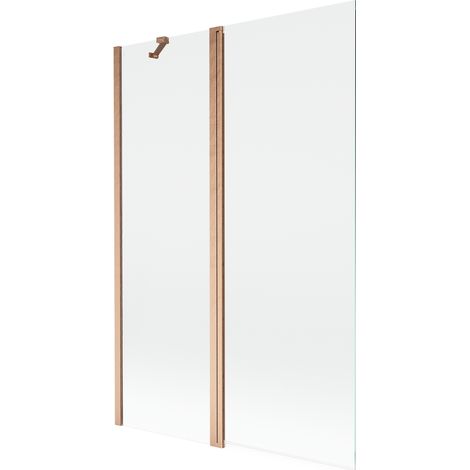 Mexen Mist paroi de douche à 2 volets 120 x 150 cm, transparent, cuivre brossé - 8A9-120-011-65-00 (1/5)