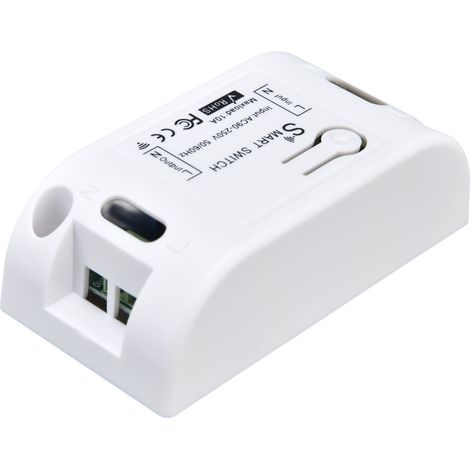 Intelligenter WLAN-RF-433-MHz-Schalter, drahtlose Fernbedienung, programmierbarer Timer, AC90-250V 10A 2200W-Controller, netzwerkkompatibel. (1/5)