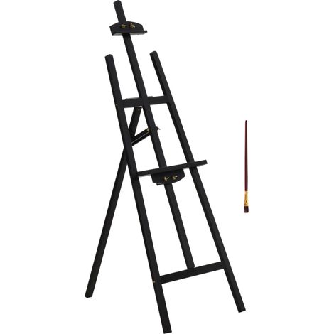 Verstellbare Staffelei aus Kiefernholz auf Beinen, neigbar bis zu 90°, Maße 51,5 cm (L) x 71,5 cm (B) x 134,5 cm (H)