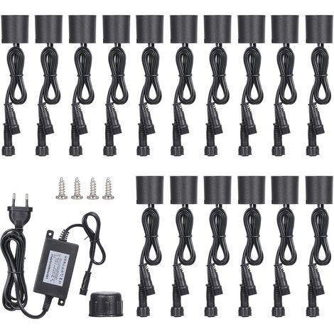 Projecteurs LED encastrables basse tension DC12V, étanches IP67, pour terrasse, jardin, allée, escaliers et patio. Éclairage paysager extérieur à encastrer dans le sol. (1/3)