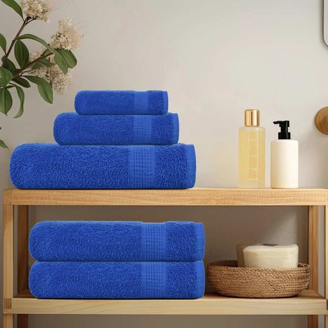vidaXL 8 Piece Towel Set "FROGN" Blue 360 gsm (1/5)