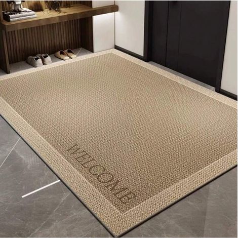 Paillasson d'entrée et tapis de chambre, toutes saisons, antidérapant, motif géométrique, protection de sol, salon (1/4)