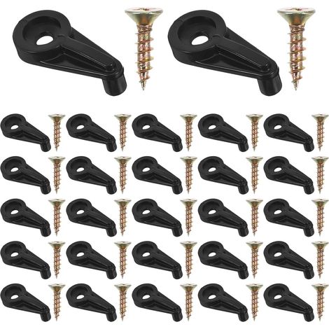 M4 16 Schrauben Schwarze Kunststoffhalterung 120er Set zur