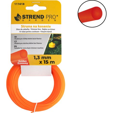 Trimmerfaden Golden Economy 1,3 mm, L-15 m, rund