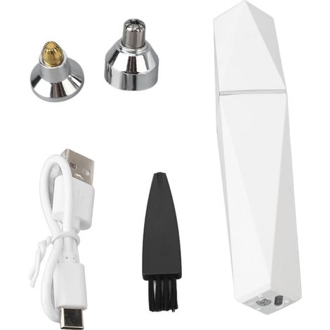 Mini épilateur, épilateur pour le Visage, Tondeuse USB pour Femme avec Deux Têtes de Coupe Remplaçables, épilation des Aisselles, Tondeuse pour les Poils du Nez, Tondeuse pour (1/5)