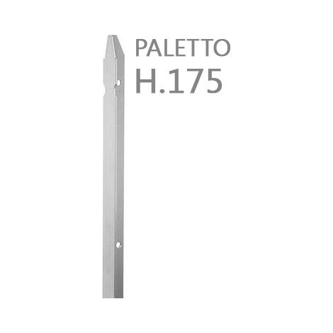 10PZ PALI IN FERRO ZINCATO PER RECINZIONE H 175 CM SEZIONE A T 30X30X3 (1/2)