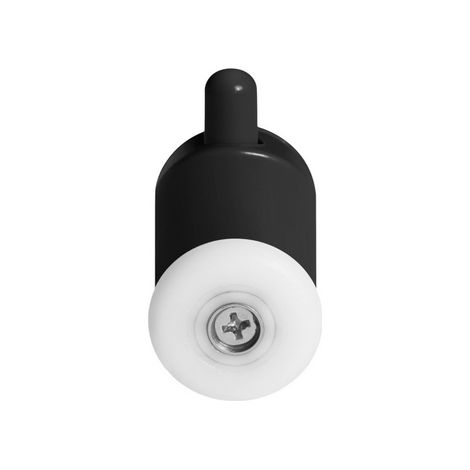 Rulli inferiori Armazi per cabina singola, 23 mm, neri, 2 pezzi.