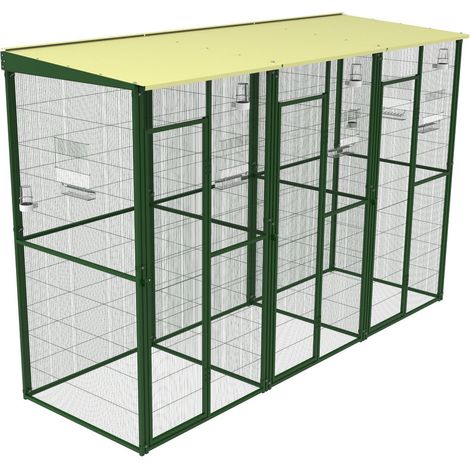 Volière de jardin de 3m avec porte, divisé en trois IMOR® (1/5)