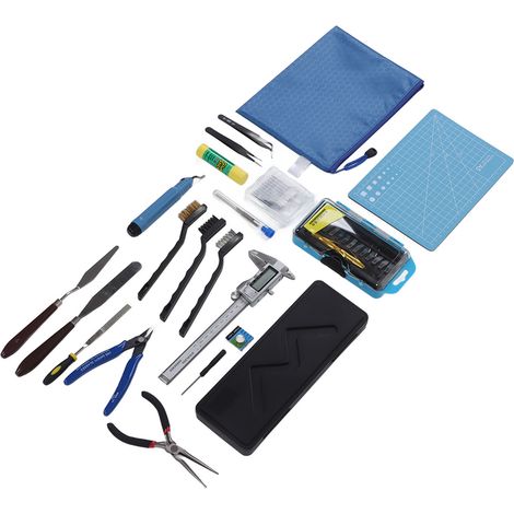 Kit de Nettoyage et Maintenance pour Imprimante 3D, Outils de Dépannage avec Couteau de Gravure, Lime, Pied à Coulisse, Modèle de Précision (1/5)