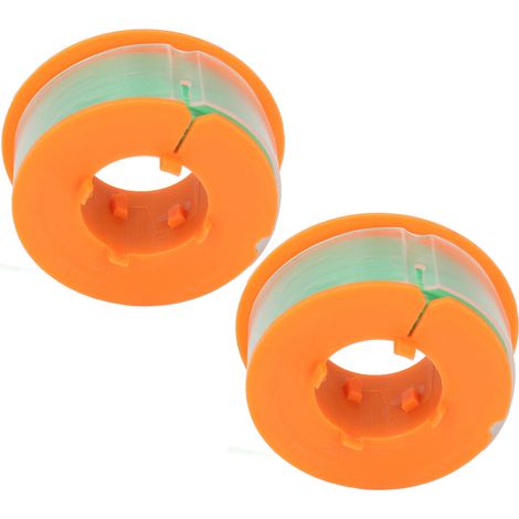 Lot de 2 bobines de fil de coupe en nylon pour tondeuse à gazon, accessoires de rechange compatibles avec BOSCH ART 30 et ART 30FA (vert). (1/5)