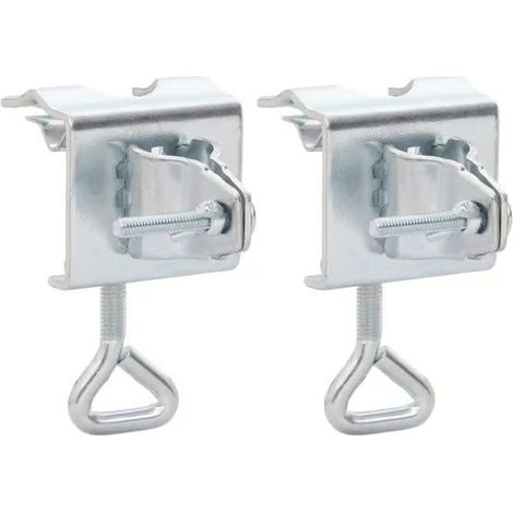 « SOLDES 2025 » Pinces pour parasol de balcon - Lot de 2 - Acier 32 mm chill984805 (1/5)
