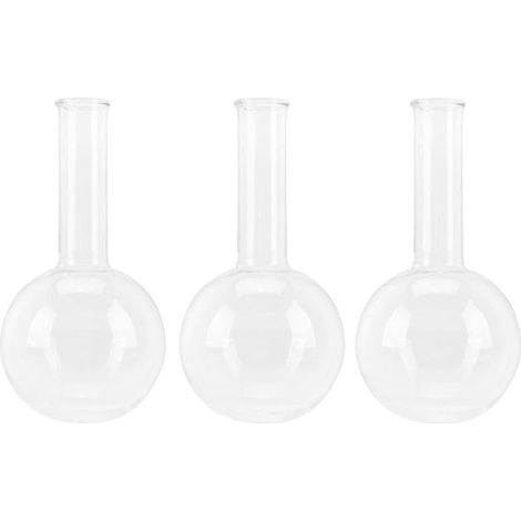 Lot de 3 flacons transparents (1/3)