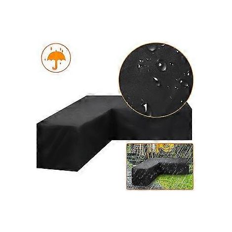 Ecksofa-Schutzhülle, wasserdichte Gartenmöbel-Schutzhülle, Schutzhülle für Outdoor-Eckmöbel