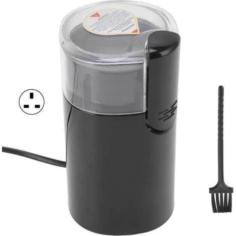 Moulin à grains 50g noir en ABS et acier inoxydable 150W broyeur électrique pour herbes chinoises domestiques prise UK 220V