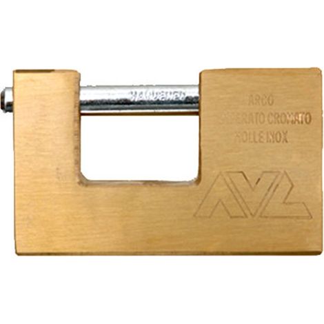 Cadenas rectangulaire en laiton 70 mm U70