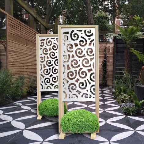 RICCI - Separè - Paravento modulabile - 70x190cm - in Legno e PVC - Colore: bianco (1/4)