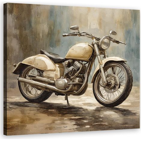 Tableau déco Moto Rétro Vintage 60x60 (1/5)