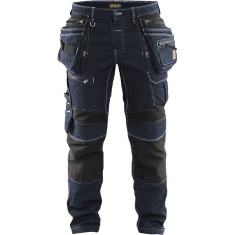 Pantalon X1900 Blaklader artisan stretch bleu marine et noir - 199011418999C 48
