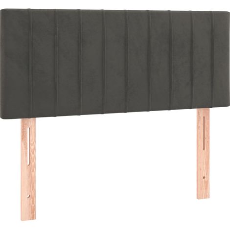 Tête de lit Résistante et économique, Panneau de lit, Gris foncé 80x5x78/88 cm Velours OIB1644E (1/5)