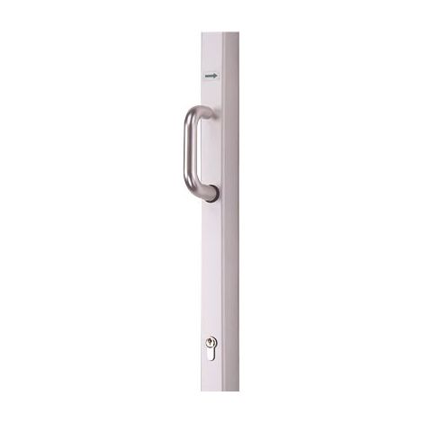 Cremona 335 BEZAULT L.2040 mm Llave i - sin cilindro - Plata - 267225
