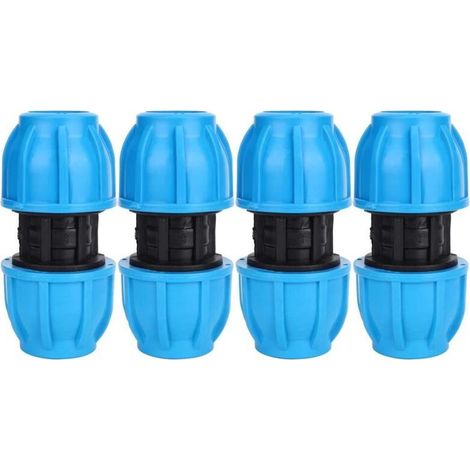 25mm to 25mm PE Plastic Water Pipe Straight Connector Pieces, PVC PE PPR Pipe Connection Fitting (1/5)
