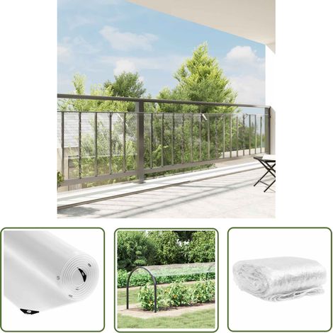 vidaXL Bâche transparente avec œillets 1x10 m PVC (1/5)