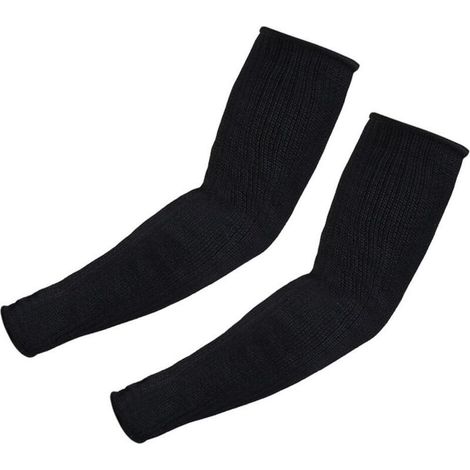 Protège avant-bras Manchettes Anti-Coupures Outil de Protection de Sécurité pour Musculation Sport Camping Voyage Noir (1/4)