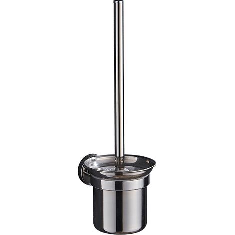 NICOLA 304 Stainless Steel Toilet Brush Set, Wall-Mounted Toilet Brush Holder, Stainless Steel Drain Cup (Perforated Version) (1/5)