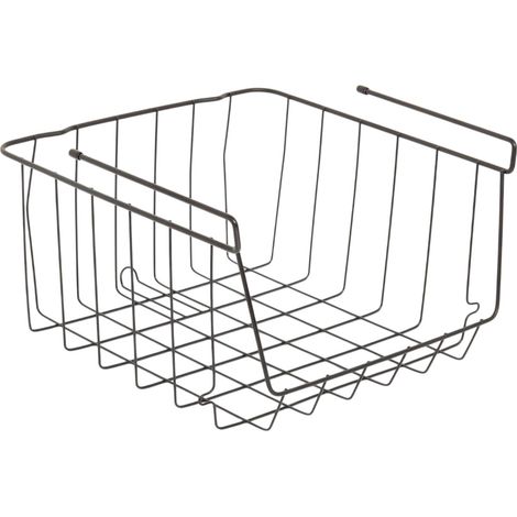 Panier de Rangement à Suspendre "Spacy" 32cm Noir (1/2)