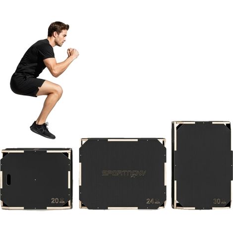 Box de Plyométrie, Design 3-en-1, Surface Antidérapante, 5090cm (1/5)