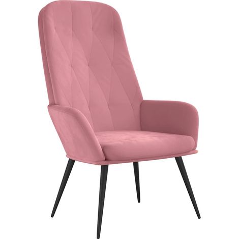 Maison Exclusive - Sedia Relax Rosa in Velluto (1/5)