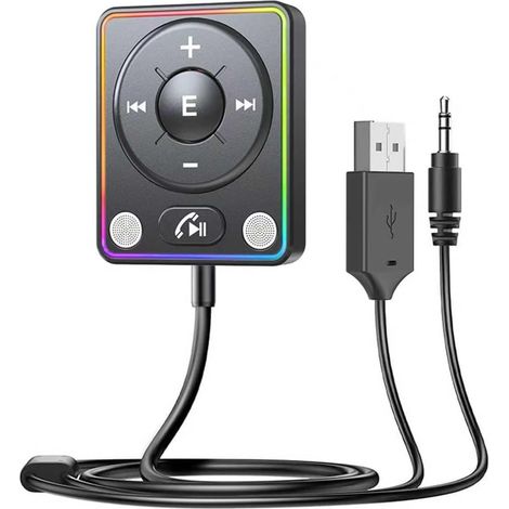 Adaptateur Bluetooth auxiliaire pour voiture - kit mains libres, récepteur Bluetooth 5.4 pour autoradio/maison (1/5)