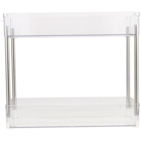 Étagère de rangement à double niveau pour coiffeuse salle de (1/5)