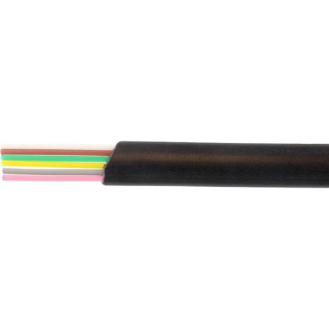 econ connect MPFK6SW Câble en nappe noir 100 m
