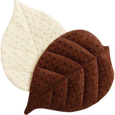 Set aus zwei Minky-Blattkissen, dekorative Matten für Nagetiere und Kaninchen