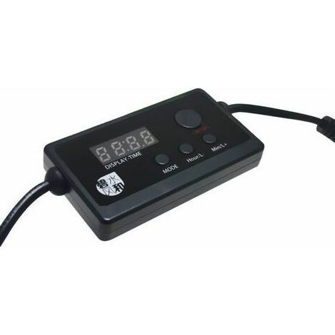 Eclairage et rampe led aquarium LED Aquarium Luminosité Dimmable Gradateur et Minuterie Réglage de l'heure Synchronisation DC Jack Adaptateur Connecteur pour Fish Tank Light Pet Lampe Portable (1/4)