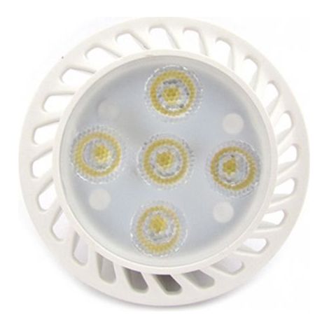 Lampadina LED Dicroica MR16 GU5.3 AC/DC 12V 5W=40W Bianco Naturale 45 Gradi 5 Smd 2835 Da 1W (1/3)