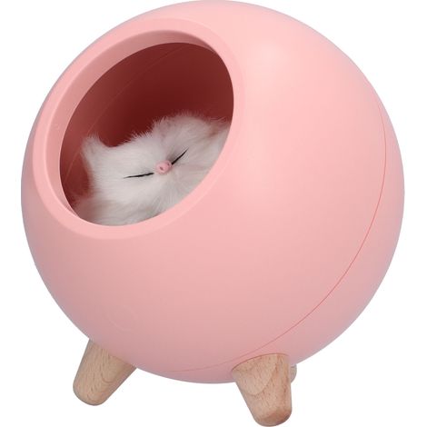Niedliches LED-Nachtlicht mit Touch-Funktion für Katzen, tragbar und wiederaufladbar, für Katzenhäuser, ideal fürs Schlafzimmer (1/5)