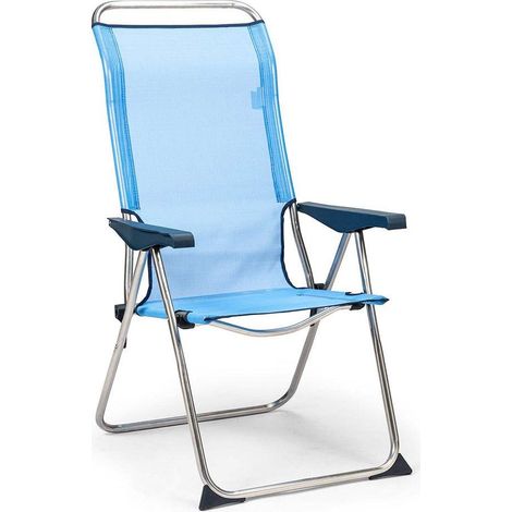 Solenny Faltstuhl Blau Ergonomisch 5 Positionen