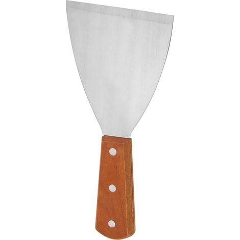 Spatule barbecue inox antiadhésive résistante à la chaleur pour retourner steaks, outil de cuisson grillade, manche long, lot de 1 (1/5)