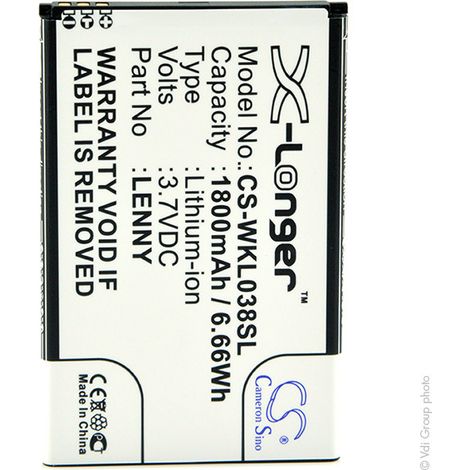 NX - Batterie téléphone, smartphone, GSM pour Wiko 3.7V 1800mAh - LENNY (1/4)