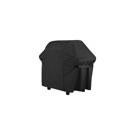 Housse Barbecue - 600D Tissu Oxford Bâche de Protection BBQ Couverture de Gril Anti-UV/Anti-l'eau/Anti-l'Humidité pour Weber, Holland, JennAir, Brinkmann Char Broil (132x66x109cm) (1/4)