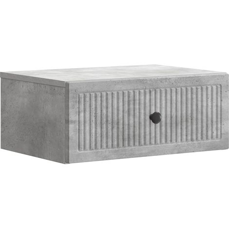 Bedside Cabinet Concrete Grey 49 x 34.5 x 20 cm Engineered Wood vidaXL