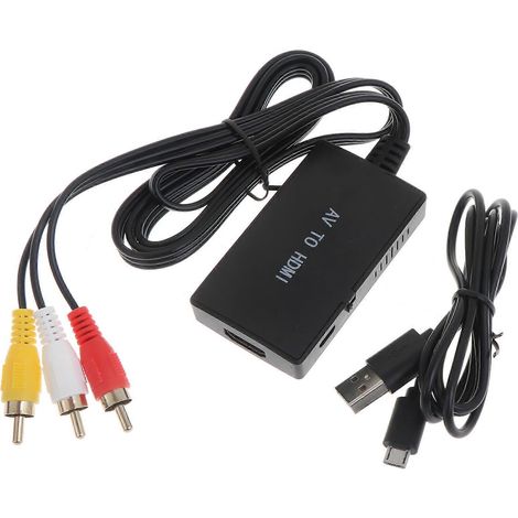 Convertisseur AV vers HDMI compatible RCA vers HDMI - Convertisseur audio/vidéo compatible RCA vers HDMI (1/5)