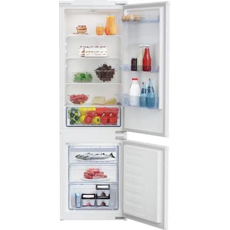 Beko BCSA285K4SN Kombi-Kühlschrank Weiß 271 Liter