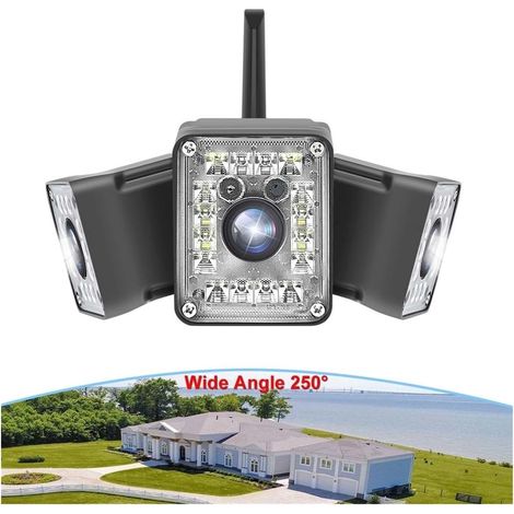 Caméra de sécurité à domicile Caméra IP 9MP extérieure à trois objectifs Zoom 8X caméra de Surveillance grand Angle 250 ° détection de mouvement Protection de sécurité caméra de vidéosurveillance(9MP (1/5)