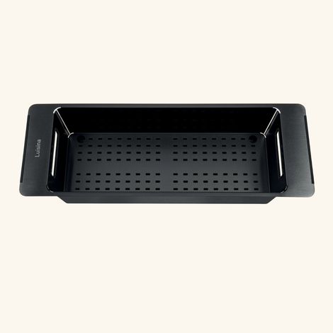 Passoire évier colander Luisina en inox PVD noir (1/2)