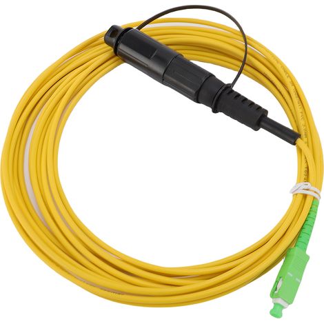 câble de connexion fibre optique étanche monomode blindé cordon de raccordement connecteur SC angled physical contacting 10m / 32.8ft (1/5)