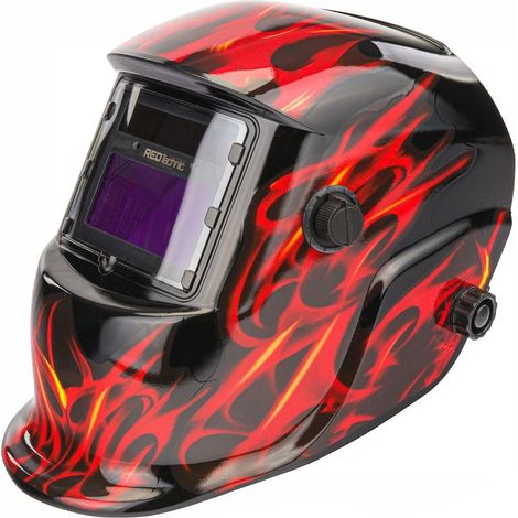 Masque de protection auto-obscurcissant échelon 9-13 DIN – Protection UV/IR – Visière légère et durable – Pour soudure MIG/TIG/MMA – Powermat